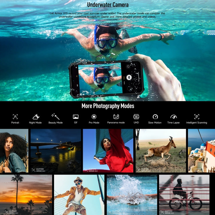 Ulefone Armor X13, IP68/IP69K Rugged Phone, 6.52 inch Android 13 MediaTek Helio G36 Octa Core, Network: 4G, NFC, OTG Ulefone Armor X13, IP68/IP69K Rugged Phone, 6.52 inch Android 13 MediaTek Helio G36 Octa Core, Network: 4G, NFC, OTG